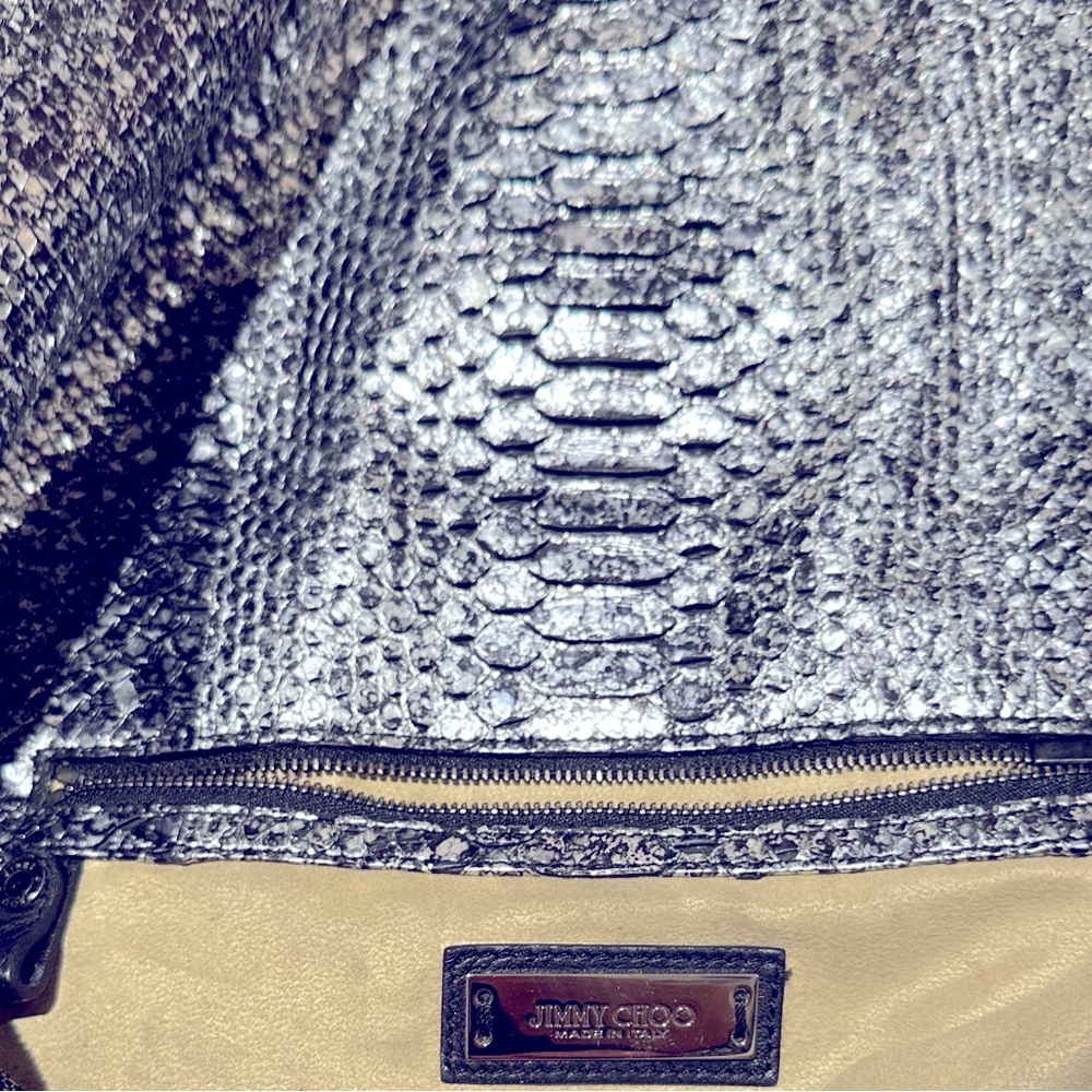 Jimmy Choo-Limited Edition- Mettallic Python Bag - image 6
